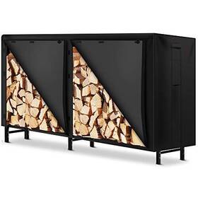 At011 Amagabeli Garden Home Firewood Log Rack Cover Weatherproof Outdoor Heavy Duty Waterproof 600d 8ft