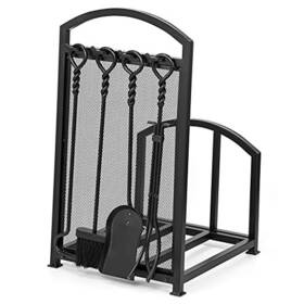 Fireplace203 Amagabeli Garden Home 30.7in Tall Firewood Rack With 4 Fireplace Tools Indoor Outdoor
