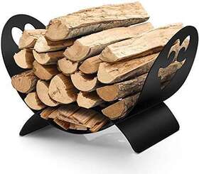 Fireplace207 Amagabeli Garden Home Fireplace Log Holder Firewood Basket Wrought Iron Fireset Wood Stove Stacking