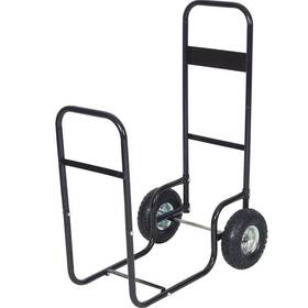 Yead-cyd0-8xt Amucolo Fireplace Log Rolling Cart Carrier Wood Rack Heavy-duty Steel With Wheels