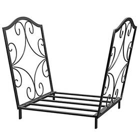 Amyove 955179222446 Firewood Rack Stand Holder For Fireplace Wood Storage H