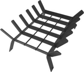 Anbaimei 313084079009 17 Inch Heavy Duty Fireplace Grate Small Fire Wood Log Burning Rack Holder With