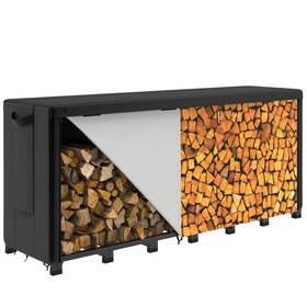 Arwc-8-24 Arc Rack 8 Ft Firewood Cover Wood Pile Is Designed With Beautiful Stacked Woo