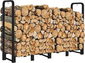 Artibear 726084743564 Firewood Rack Outdoor 8ft Heavy Duty Logs Holder For Indoor Fireplace M