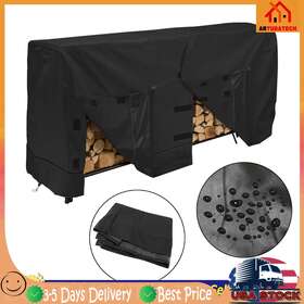 H110-a001-b Artudatech 96 24 42inch Outdoor Firewood Log Storage Rack Cover Waterproof Snow Protectft