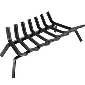 A00271bk Atiyyo Fireplace Log Grate 24 Inch Cast Iron Fire Place Grates Heavy Duty Sol