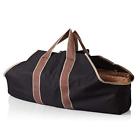 B001l7d05i Panacea Black Log Tote Holders Fireplace Stove Accessories Canvas Body