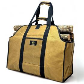 Bb By Barone 860008615039 Firewood Carrier Waxed Canvas Tote Bag - Log For Heavy Duty