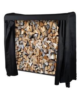 Bettermade 810105180442 Firewood Rack 4ft Outdoor With Cover For Wood Storage Heavy D