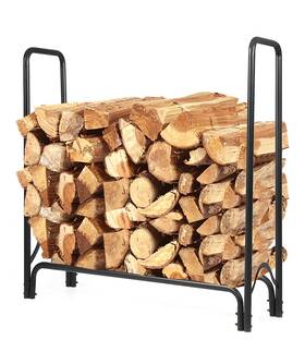 Bettermade 810105180893 Firewood Rack 4ft Outdoor With Cover For Wood Storage Heavy D