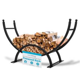 Birdrock Home 810113378077 50in Firewood Rack For Outdoor Or Indoor Use Large Capacity Fire Wood Log