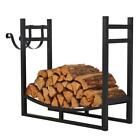 Black-lr1705 Patio Watcher Firewood Rack Log Indoor Outdoor Fire 696579407885