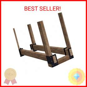 Zhi006 Branded Zhitaoxun 4 Pack Firewood Log Storage Rack Bracket Indoor Outdoor Adjustable Hea