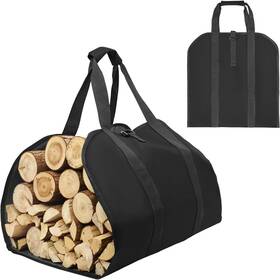 Branded01 445046899844 Firewood Carriers Bag With Handles Canvas Log Carrier Tote Wood Carrying F