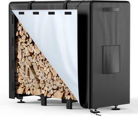 Brightown 711181092561 Firewood Rack Outdoor With Cover 4ft Indoor Wood For W