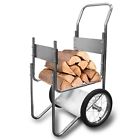 Burner Carriers Firewood Wheeled Cart Truck Log Caddy Wood Fireplace Hand Dolly