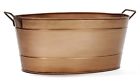 C-81c Oval Achla Copper Firewood Tub 21 In Log Storage New Fireplace Hearth Wood Holder Bin 719908321857