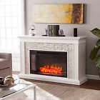 C1186819 Ledgestone Mantel Led Electric Fireplace White 7 52370 36209 6