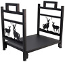 C18-002 Inno Stage Firewood Log Rack Wrought Iron Wood 689992105001
