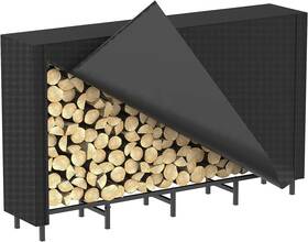 Amr-k170 Caduke Outdoor Heavy Duty Firewood Rack With Cover 5.3ft Wood Storage Adjustable