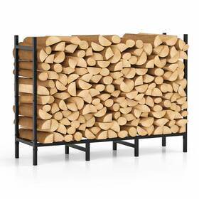 Caduke Amr-k64 Firewood Rack Outdoor Adjustable 4ft To 2.64ft Heavy Duty Wood Racks For Fir