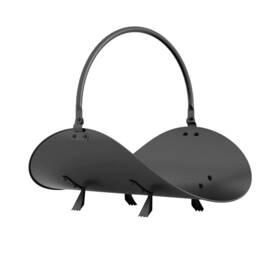 Calidola 974380751255 Black Log Holder Indoor And Outdoor Firewood Rack Hearth Basket
