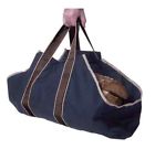 Camp Caddy Heavy Log Canvas Firewood Kindling Carrier Black Tote Duty Large Bag