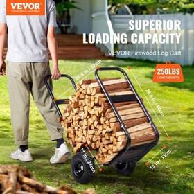 Carrier 840349929163 Firewood Log Cart 250 Lbs Load Capacity Outdoor And Indoor Wood Rack