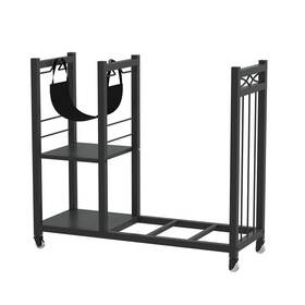 H-wnx-w38 Cascia 31 Inch W Metal Log Firewood Rack