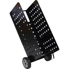 Fp24010509 Cesicia 16.3 Inch Heavy-duty Steel Outdoor Firewood Rack With Wheels
