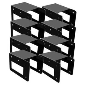Flr-08 Chiguan Outdoor Firewood Racks - 8 Pack Log Storage Rack Bracket Kit Adjustable Heavy