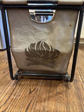 31-103-0 Christen Inc. Rare Vtg Fireside Canvas Log Rack Heavy Duty
