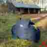 Clc003 Heavy Duty Firewood Canvas Tote Cougar Outdoor Fire Wood Log Carrier Bag Large Size Caddy Blue New 700786418999