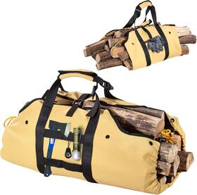Clesoo 744759136763 Firewood Carrier Waxed Canvas Log Sturdy Bags Heavy Duty Firewo