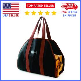 Coltrane 793519662141 Durable Log Holder Utility Tote -38 Inch X 19 Premium Waxed Canvas Firewood Carrier
