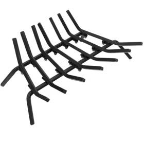 Costway 711181223583 Fireplace Log Grate Firewood Burning Rack Holder 25 Inch Heavy Duty Steel New