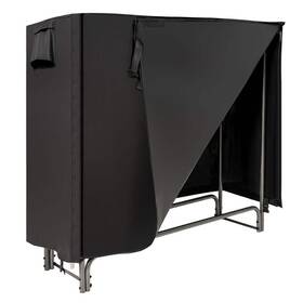 A1q2-10n537gr Costway Firewood Rack 48 Inch Stain Water Resistant Sturdy With Cover Indoor/outdoor