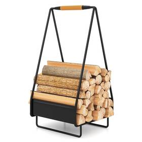 Hcst11509 Costway Firewood Storage Rack With Handle Square For Pit Stove Campfire No Assembly