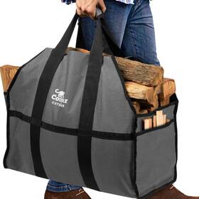 Cougar Outdoor 602318738950 Firewood Carrier Log Holder Grey Waterproof Bags Extra Large Ca