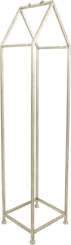 Ec0306 Creative Co-op Metal Firewood Rack Fire Wood Holder Nickel