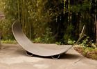 Crlr-stainless Firepit Art Fire Pit Crescent Log Rack Stainless 689145619003