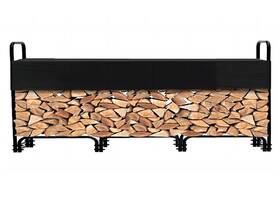 Cuisinaid 196336889072 3/4 Cord Outdoor Firewood Rack With Cover 12.5ft Of Heavy Duty Fir