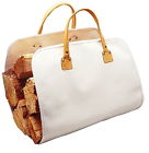 Custom Leathercraft C 390 Heavy Duty Canvas Fire Wood Log Carrier Tote Bag New 084298003905