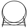Cw-97160543 Costway Tubular Steel Log Hoop Firewood Storage Rack 999568328704