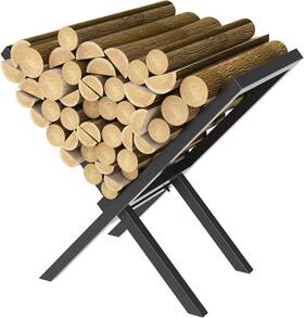 Kn-lt-k272 Dameing 28.7 Inch Firewood Rack Outdoor And Indoor Wood Storage Metal Pile Stor