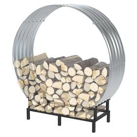 Kn-nx7260-s2 Dameing Firewood Rack With Cover 36in Outdoor Wood Storage Stand Waterproof Rus