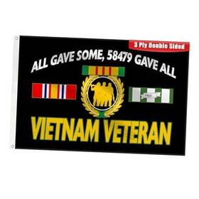 Ddjefyao Ydj-2660 3ply Vietnam Veteran Flag All 2x3 Ft Double Sided