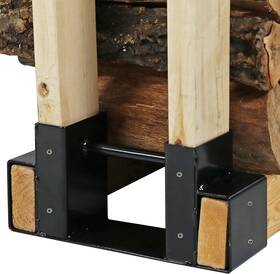 Decor 313055060081 Firewood Log Rack Bracket Kit - Adjustable To Any Length Open-end Design 1 P