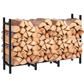 Fr3sbk Diamondforge 4ft Firewood Rack Outdoor Heavy Duty Stand Metal Indoor Holder Storage Log Pile
