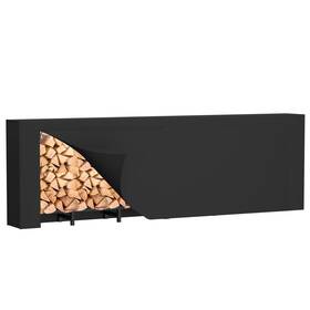 Diamondforge Fr6srcbk 8ft Firewood Rack Outdoor With Cover Heavy Duty Fire Wood Stand